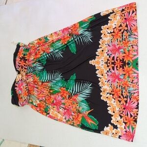 Silvergate Women's Floral Strapless Bathing Suit Cover-Up Size Medium